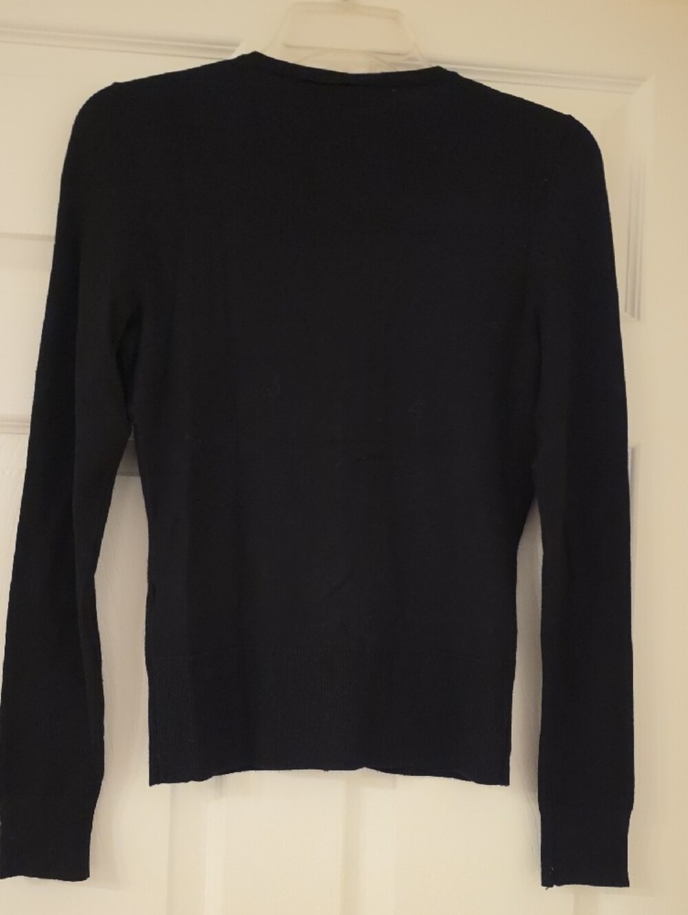 White House Black Market Black Snap Front Sparkle Embelished Cardigan - Picture 4 of 4